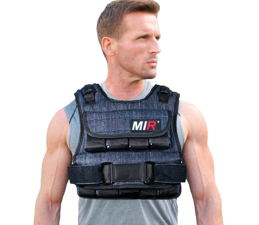 miR Air Flow Weighted Vest with Zipper Option 20lbs - 60lbs (40lbs Standard)
