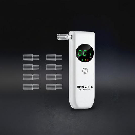 Advanced Ketone Breath Meter – Reliable Ketone Breath Tester Accurate Ketone Breath Analyzer with 10 Mouthpieces for Testing Ketosis Designed for Keto Dieters and Low-Carb Lifestyle Users