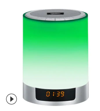 Smart Bedside Alarm Clock with Bluetooth Speaker and Light